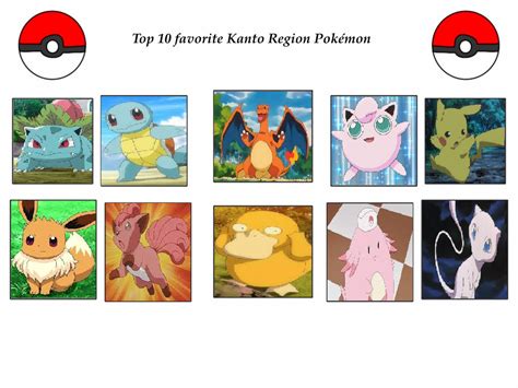 My Top 10 Favorite Kanto Region Pokemon by VanessaThePanther on DeviantArt