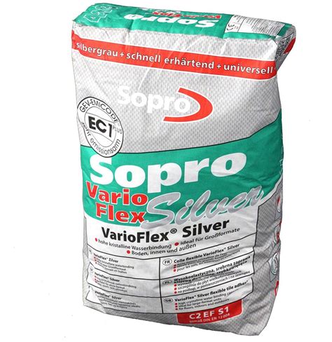 Sopro VarioFlex Silver VF 419 25kg Sack Großformat Flexkleber Franke