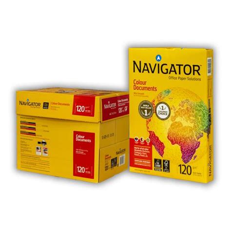 Navigator A4 120gsm Colour Documents Paper 250 Sheets Ream