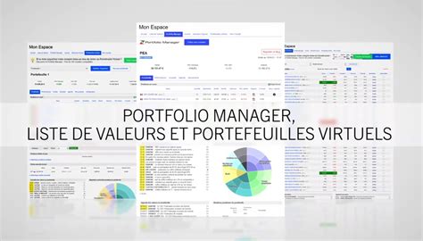 Listes De Valeurs Portefeuille Virtuel Et Portfolio Manager Vid O