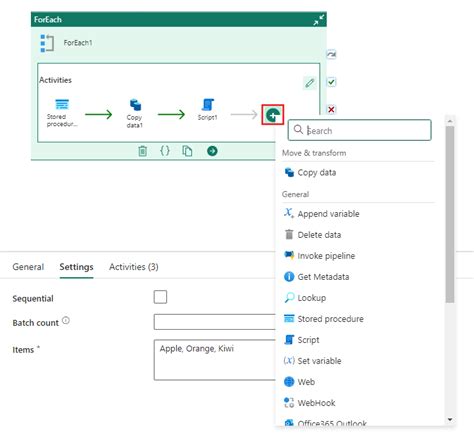 ForEach 活动 Microsoft Fabric Microsoft Learn