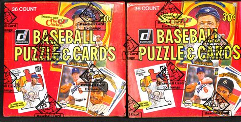 Lot Detail Lot Of 2 1982 Unopened Donruss Baseball Wax Boxes Bbce