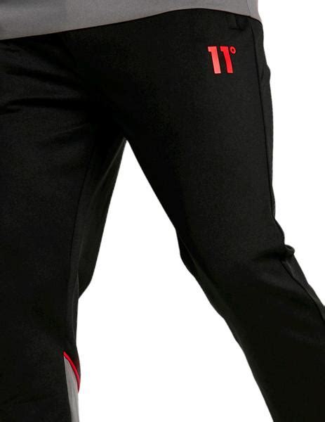 Pantalón chándal 11 Degrees negro y rojo SevenShop