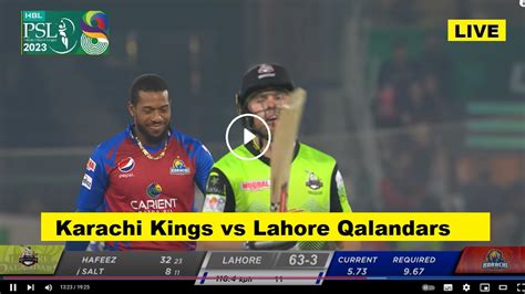 Live Psl T20 Cricket Karachi Kings Vs Lahore Qalandars Kk Vs Lq Pakistan Super League 2023