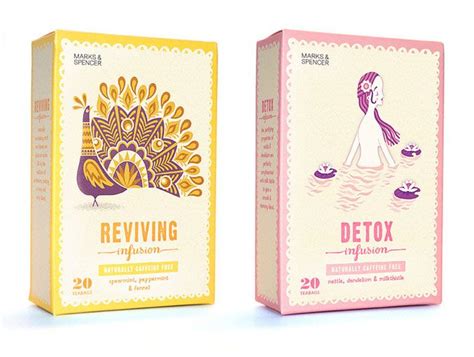 Stuart Kolakovic For Marks Spencer Tea Packaging Design Graphic