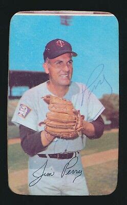 Topps Super Jim Perry Minnesota Twins Autographed Ebay