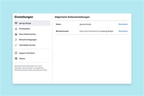 Wie ändere ich den Namen meiner Facebook Seite 2022 georgi design