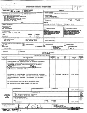 Fillable Online Pbadupws Nrc Purchase Order No DR 02 03 010 NRC