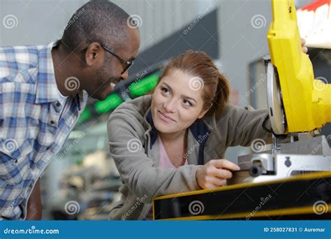 Customer Looking at Mitter Saw in Hardware Store Stock Image - Image of salesperson, occupation ...