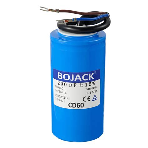 Bojack Uf V Ac Mfd Cd Start Capacitor Wire Lead Cylinder