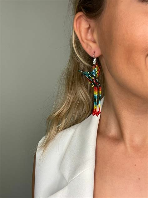 Aros Colibr Multicolor Comprar En Joyas De Mi Alma