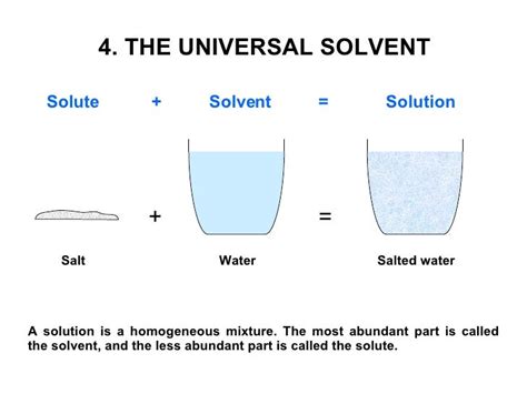 Universal Solvent Definition Science Water