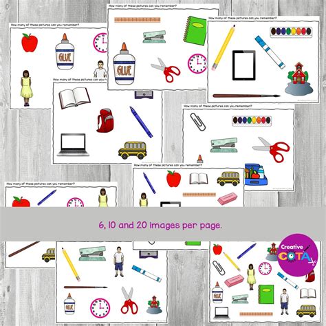 School Visual Memory Activities - Your Therapy Source