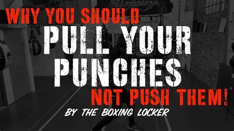 Why You Should Pull Your Punches Not Push Them Completely Level Up