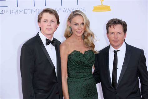 Michael J Fox Tracy Pollan Son Sam Pictures Primetime Emmy Awards