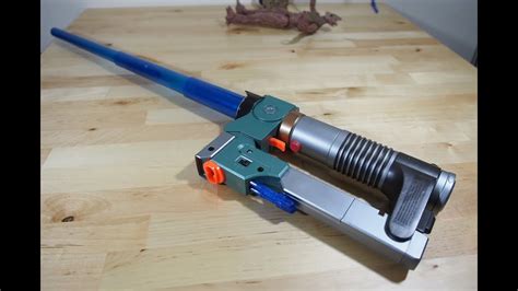 Star Wars Rebels Ezra Lightsaber Blaster REVIEW - YouTube