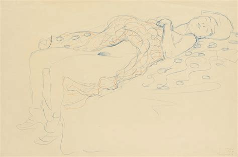 Liegender Halbakt Nach Rechts Reclining Semi Nude Facing Right By