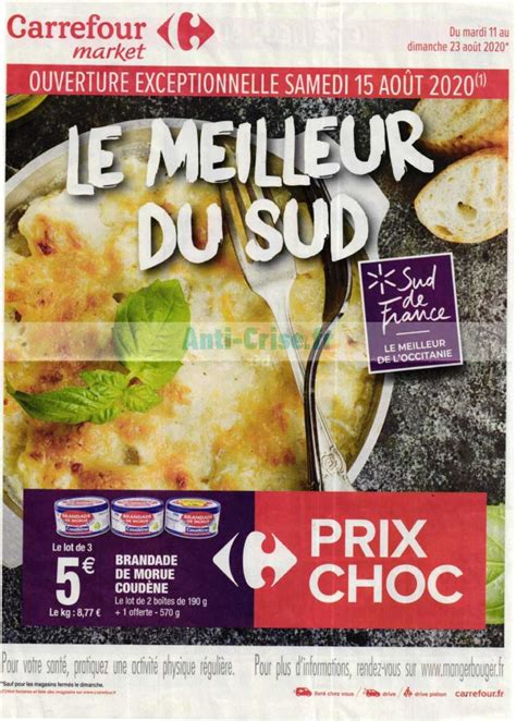 Anti crise fr Catalogue Carrefour Market du 11 au 23 août 2020 Sud