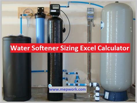 Water Softener Sizing Excel Calculator Xls In 2023 Water Softener