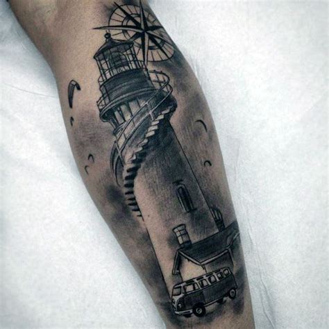 Awesome Lighthouse Tattoo Designs For Men Guide Lighthouse