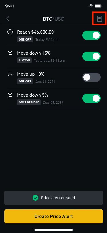 How To Set Up Price Alerts On The Binance US App Binance US