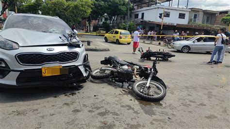 Fuerte choque de motos y carro dejó dos muertos en Cali