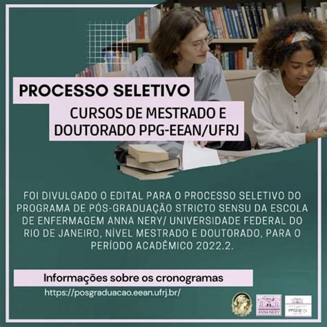 Processo Seletivo Cursos De Mestrado E Doutorado Ppg Eean Ufrj