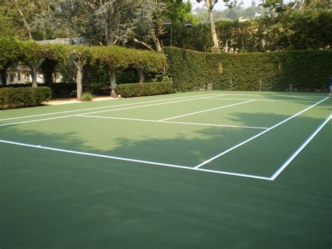 Tennis Court In Backyard