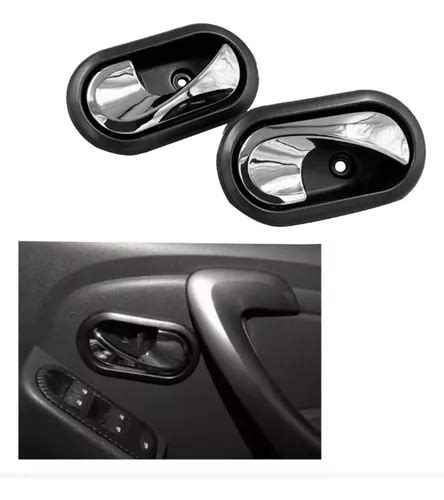 1 Par Manijas Interiores Para Renault Duster 2012 2016 Meses sin interés