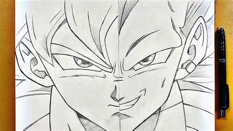 How To Draw Goku Ultra Instinct Vs Vegeta Ultra Ego Step By Step