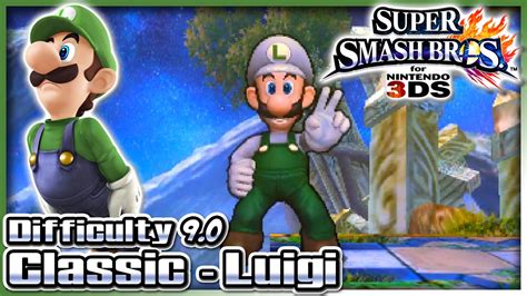 Super Smash Bros 4 Wii U 3ds Classic Mode Luigi Difficulty 90