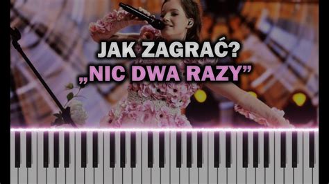 Sanah Nic Dwa Razy Szymborska Piano Tutorial Nuty YouTube