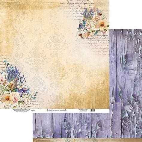 Scrapbooking Double Sided Paper 12 X 12 Art Alchemy The Provence