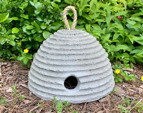 Hypertufa Bee Skep Bee Skep Skep Bee Bee Hive Bee House Hive Garden Decor Garden