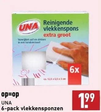 Op Op Una Pack Vlekkensponzen Aanbieding Bij Aldi