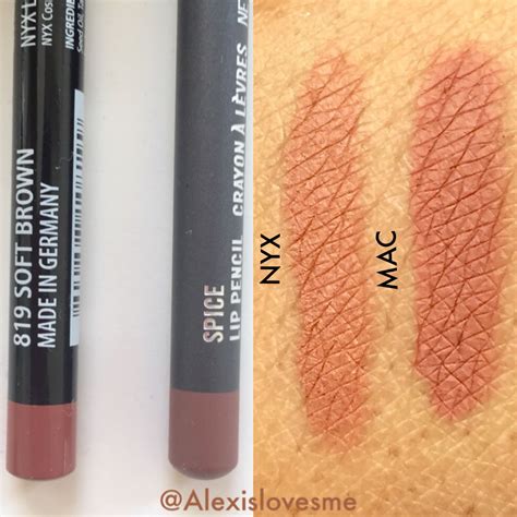 NYX VS MAC MY FAVORITE NUDE LIP LINERS LEFT NYX Slim Lip Pencil Soft
