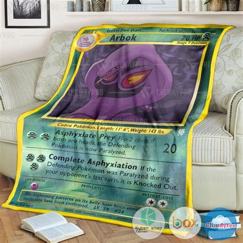 HOT Arbok Pokemon Blanket Boxbox Branding Luxury T Shirts Online In USA