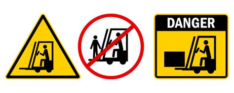 Clipart Of Forklift Warning Signs