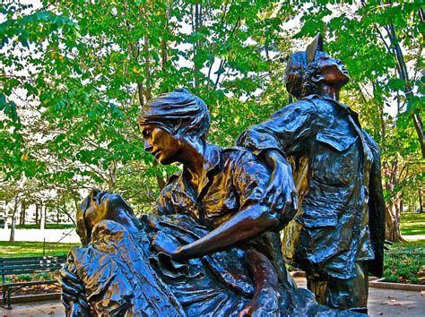 Vietnam War Nurse's Memorial by Sculptor Glenna Goodacre-Washington DC Photograph by Ruth Hager ...