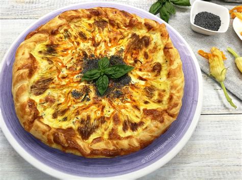 Torta Salata Con Fiori Di Zucca Delicata E Golosa Vivo Mangiando