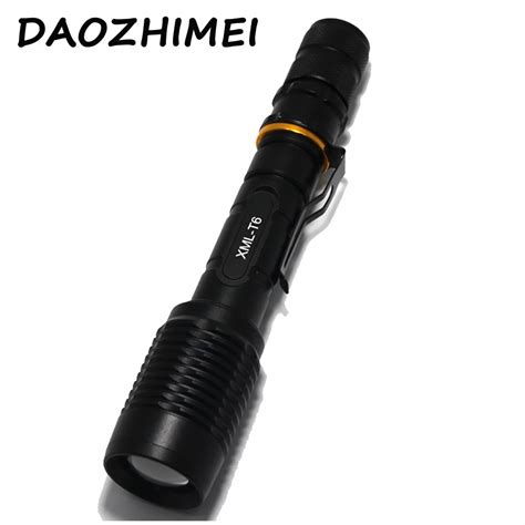 5000 Lumen Flashlight CREE XM L T6 LED Flashlight Torch Zoom Lamp Light+2x18650 Battery+EU/US/AU ...