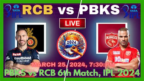 Live Royal Challengers Bangalore Vs Punjab Kings Livematch