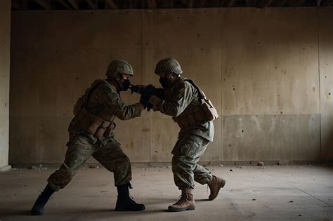 premium photo closequarters combat brutal handtohand fighting