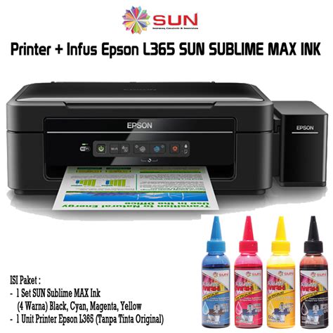 Printer Epson L Infus Sun Sublime Max Ink Ml Ink Jet