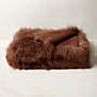 Mongolian Brown Sheepskin Fur Throw Blanket Reviews Cb