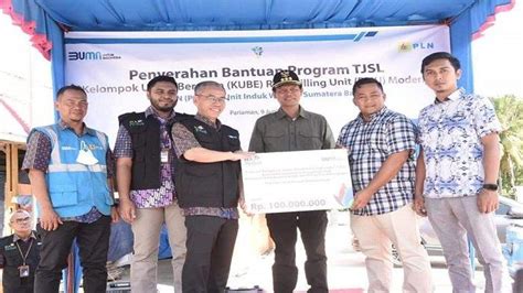 PLN Unit Induk Wilayah Sumatera Barat Salurkan Bantuan Mesin