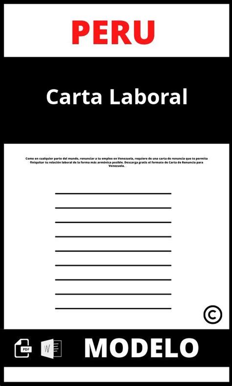 Modelo Carta Certificaci N Laboral Descarga Word Pdf