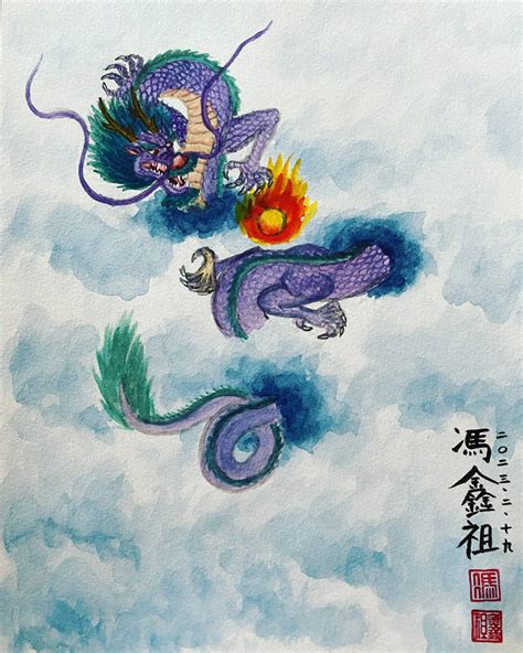 Purple Dragon by drawing425 on DeviantArt