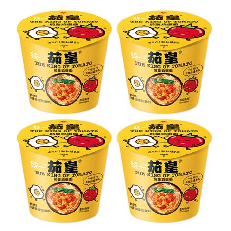 The King Of Tomato Instant Noodle Tomato And Egg Flavour 120gx4pack Coles Best Buys Online