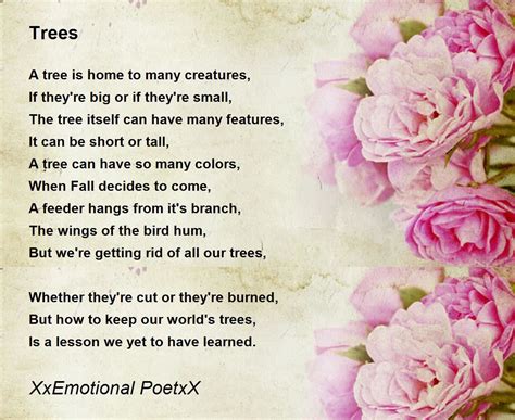 Trees Poem by XxEmotional PoetxX - Poem Hunter